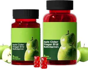 Gomitas de Vinagre de Sidra de Manzana con B12, <span class=keywords><strong>Sin</strong></span> <span class=keywords><strong>Gluten</strong></span>, Veganas, para el Metabolismo y Energí<span class=keywords><strong>a</strong></span> Diaria, Envío desde Almacén en EE. UU. - Product Image 1