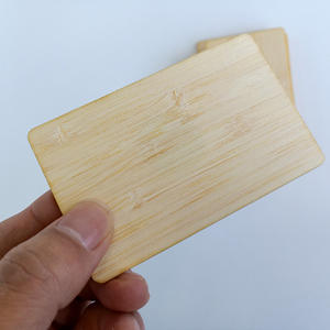 프로그래밍 가능한 대나무 우드 디지털 명함 <span class=keywords><strong>RFID</strong></span> ISO14443A 스마트 NTA G213/216 NFC 나무 호텔 키 카드 - Product Image 5