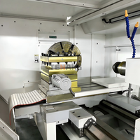 Torno CNC Horizontal Económico CK6163 de Alta Resistencia, Sistema de Control GSK, Husillo Único, 2 Ejes, Bancada Plana para Metal