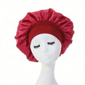 Bonnet de nuit en satin doux et coloré, ajustable, pour femmes, idéal pour le sport et les affaires, toutes saisons, vente en gros - Product Image 1