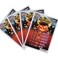 Billets à gratter à gagnant instantané, cartes de jeu Lucky Match-3, conception gratuite, impression numérique CMJN, papier recyclable