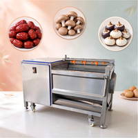 Nieuwe staat aardappel schilmachine elektrische radijs was- en schilmachine grote capaciteit rode dadels reinigingsapparatuur