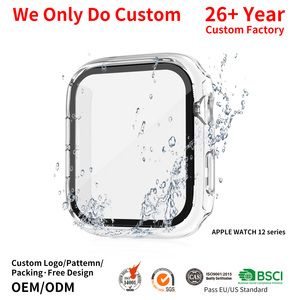Étui de protection d'écran en électroplaqué pour Apple Watch Series 12 SE 4, coque intégrale pour montre 46MM 42MM 44MM 40MM - Product Image 1