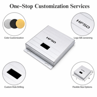 Boîtier en aluminium sur mesure, fabrication métallique de précision, boîtier extrudé, blindage de PCB, dispositif d'aviation à bride pour signalisation, boîtier en aluminium personnalisé