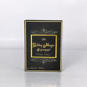 Boîte à couvercle et fond noirs durables avec bordure dorée pour cartes à jouer, <span class=keywords><strong>jeu</strong></span> <span class=keywords><strong>de</strong></span> cartes <span class=keywords><strong>Lenormand</strong></span> <span class=keywords><strong>de</strong></span> luxe doré magique - Product Image 2