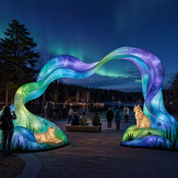Projet de lumières personnalisées pour zoo avec des expositions de lanternes sur le thème de la faune