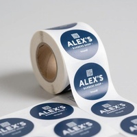 Étiquettes de produits alimentaires imprimées en feuille d'or personnalisées autocollants de logo adhésifs ronds avec code QR