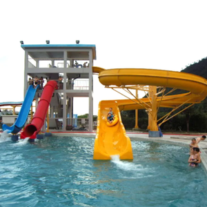 Jeux de construction de parc aquatique intérieur manèges aquatiques pour adultes toboggan en fibre de verre toboggan aquatique traîneau et toboggan à baril - Product Image 4