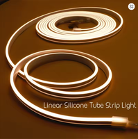 Ruban LED néon fin 4 mm DC12V, diffuseur en tube de silicone flexible, éclairage encastré pour étagères, armoires, extérieur