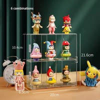 Support d'affichage en plexiglas transparent multicouche et multi-adhérents, fait main, personnalisé, pour figurines populaires, pour la maison des enfants