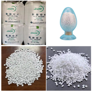 Granulés de polyester <span class=keywords><strong>vierge</strong></span> de qualité bouteille 100 %, résine PET approuvée par la FDA pour les bouteilles cosmétiques et pharmaceutiques - Product Image 1