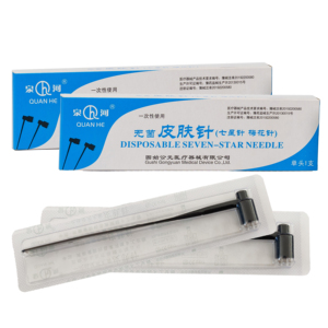 เข็มเจาะผิวหนังเจ็ดดาวแบบใช้แล้วทิ้งเข็มสำหรับผิวดอกพลัมแบบหัวเดียว - Product Image 1