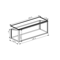 Petite serre de jardin moderne en aluminium écologique résistante aux intempéries pour la culture de semis dans la cour
