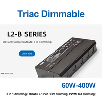 Convertisseur LED à tension constante AC-DC étanche IP65 à variation de lumière par triac, dernière conception, 100W 200W 300W
