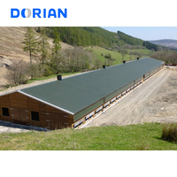 Poulailler en métal préfabriqué de bâtiment de ferme de poulailler de structure en acier
