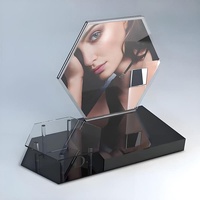 Support d'affichage cosmétique professionnel en acrylique, taille personnalisée, organisateur de parfums pour salon de beauté et exposition de marques de luxe