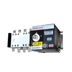 สวิตช์โอนถ่ายอัตโนมัติแบบสองแหล่งจ่ายไฟ Populace 4P 100A สามเฟส สี่สาย ATS100A สวิตช์แยกวงจร - Product Image 1