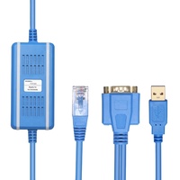 Cable de Programación PLC Serie AB SLC 1747-UIC USB-1747-PIC, PVC, Cobre, USB, Convertidor de Interfaz RS232/DH-485, 300 cm de Longitud