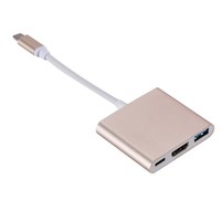 Adaptateur Jasoz de haute qualité 3 en 1 USB C vers HDMI, meilleur achat, 4K USB3.0 PD 3 en 1 Hub Type C 3 en 1 pour ordinateur portable PC