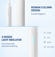 Brosse à dents électrique sonique 2026 la plus vendue, étanche IPX7, 4 modes, soins bucco-dentaires, poils souples, pour la maison et les voyages