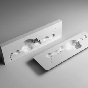 Lavabo de Cerámica con Diseño Tradicional de Lujo y Forma Irregular, Encimera de Baño con Aspecto de Piedra, Mármol Blanco - Product Image 2