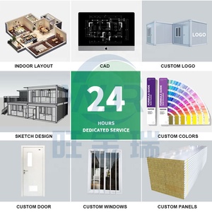 Luxueux design moderne du fabricant YT Maisons en conteneur à plusieurs étages 2-3 chambres à coucher Garages préfabriqués en acier Hangar - Product Image 5