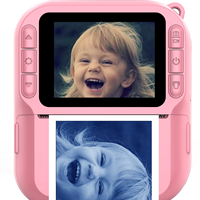 Kamera Cetak AI untuk Anak-anak dengan Sensor CMOS Video 1080P, Zoom 10X, Permainan MP3, Lampu LED, Printer Foto Instan Portabel Tipe-C