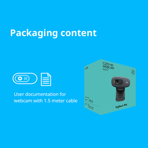 Bán Buôn Logitech C270 HD Webcam <span class=keywords><strong>Android</strong></span> TV Box Miễn Phí Điều Khiển 720P <span class=keywords><strong>USB</strong></span> Được Xây Dựng Trong Microphone Máy Tính Máy Tính Xách Tay PC Máy Ảnh Video Webcam - Product Image 6