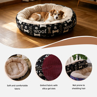 Cama para Mascotas de Felpa Suave y Cálida para Exteriores, Diseño Redondo Moderno y Bonito, Cama para Perros, Artículos para Mascotas Baratos