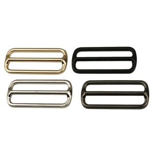 Deslizador de Metal de 50mm/2 ", botones Tri Glide, correa de cincha, cierre de hebilla ajustable para manualidades de cuero Diy, accesorios de correa para cinturón <span class=keywords><strong>Beg</strong></span> - Product Image 1