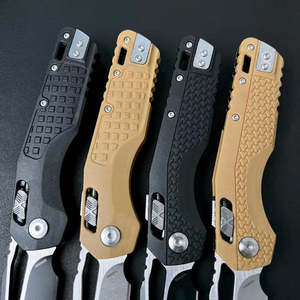 Micro Tech MSI Couteau industriel en acier inoxydable et nylon, marque HK FB315, 21,7 cm, OEM/ODM personnalisable, DIY, EDC, camping, extérieur, pointe tombante - Product Image 4