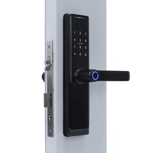 Intelligent Home Digital Electronic Glass Door Lock <strong>Wifi</strong> Tuya App Card Fingerprint Password Smart <strong>Doorlock</strong> With Fingerprint - Product Image 3