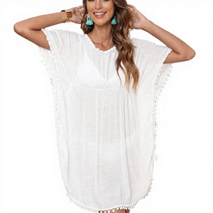 Ensemble 2 pièces pour femme, couleur unie, taille haute, style licou, robe de plage respirante et confortable - Product Image 2