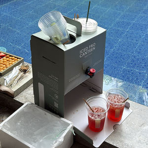 定制新型阿拉伯咖啡吧台 HORECA 咖啡纸杯架，带冰格和杯架，可外带冷饮，Gahwa 咖啡袋装 - Product Image 4