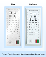 Tabla de Prueba Visual Digital Multifuncional con Opciones de Gráficos, Tabla de Agudeza Visual LED para Pruebas de Visión a Distancia WB-1112F