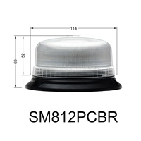 Micro-balise LED de haute qualité ECE R65 ECE R10 36 LED IP66 DC12 24V Lampe de signalisation clignotante de sécurité routière