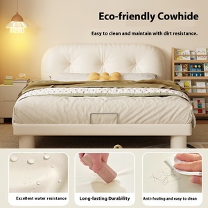 Modern <strong>Classic</strong> Simple Design SONA HOME Kids Beds with Nappa Leather Upholstery MetalBedFrame for Kids Bedroom - Product Image 4
