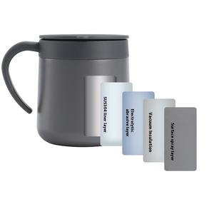 Tasse thermos moderne en acier inoxydable 304 nouvelle poignée de tasse de bureau portable transfrontalière Mini tasse à café simple pour cadeaux d'affaires chauds - Product Image 1