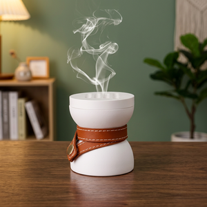 ALAN TRADERS Quemador de Incienso de Madera Hecho a Mano, Difusor Aromático de Sándalo, Uso en Todas las Estaciones, Ramadán, Eid, Hogar, Hotel - Product Image 1