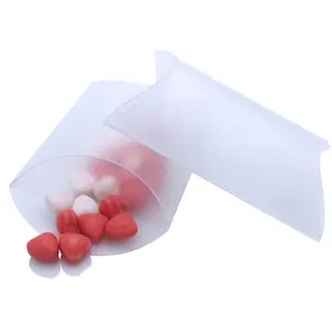 명확한 호의 사탕 포장 베개 애완 동물 PVC 플라스틱 상자