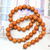 Vente en gros, perles de pierre de cristal de Grain de bois de 8mm, Bracelet de collier, chaîne avec trou, perles de pierre de Quartz déjà en cristal