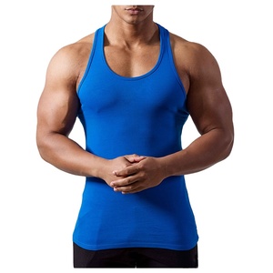 2022 Wholesale Custom Men <b>Singlet</b> Polyester/Cotton Gym Vests Training Tank Top/<b>Running</b> Eco-Friendly Quick Dry Breathable - Product Image 1