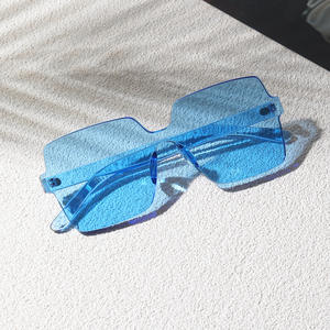 نظارات شمسية بتصميم جديد بدون إطار نظارات شمسية متدرجة أنيقة شفافة UV400 - Product Image 4