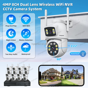 Hongnaer 4MP 2/4/6/8 kênh 2 ống kính nhà trong nhà ngoài trời NVR an ninh CCTV Hệ thống camera eseecloud wifi không dây surveil hệ thống - Product Image 2