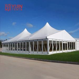 Tente de réception à structure en PVC de 20 pi x 30 pi avec toit multi-plateaux - Product Image 1