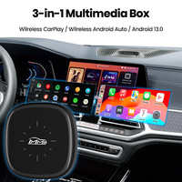 MMB 4+64 Go Q2W Boîtier CarPlay AI Adaptateur Android Auto le plus rapide Plug & Play avec diffusion en continu HD Netflix/YouTube Regarder sans fil