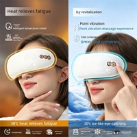 Nouveau Masque Oculaire Intelligent Chauffant à Compression Chaude, Masseur Oculaire à Air Multifonctionnel Portable Rechargeable par USB