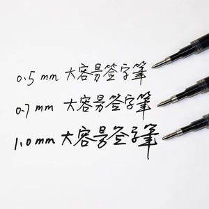 Black <b>Gold</b> 1.0mm Ballpoint <b>Pen</b> Large Capacity Signature <b>Pen</b> Office Use - Product Image 3