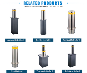 Bolardos Retráctiles Automáticos Hidráulicos Eléctricos XZL, Columna Elevadora <span class=keywords><strong>de</strong></span> Acero Inoxidable Anticolisión para Estacionamiento - Product Image 5