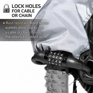 <span class=keywords><strong>Housse</strong></span> de vélo pliable portable en tissu Oxford résistant aux déchirures, imperméable, anti-poussière et anti-UV pour vélos BMX et vélos pour enfants, <span class=keywords><strong>housse</strong></span> de vélo d'extérieur - Product Image 2